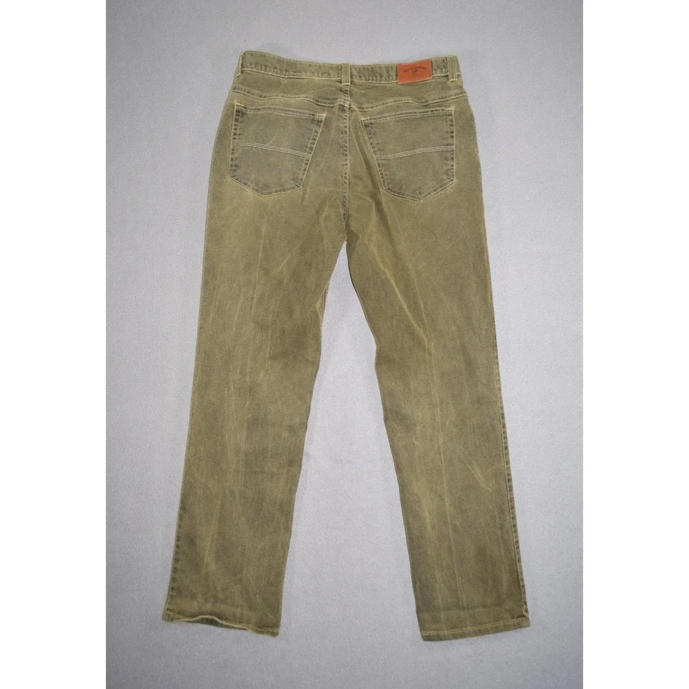 Bills Khakis Jeans Mens 35 (fits 34x30) Straight Leg Gold Wash Denim Made in USA
